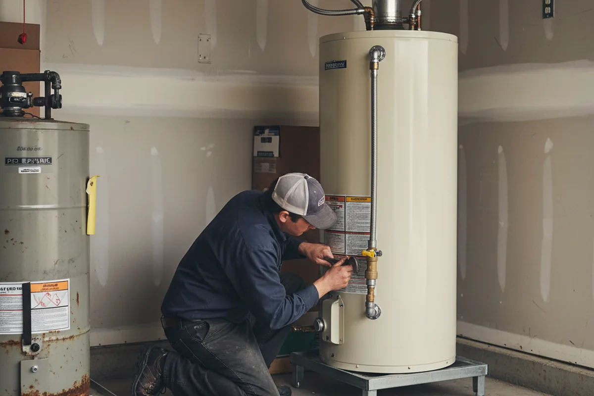 Water heater and shutoff valve replacement in Bear Creek